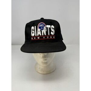 VTG 90s New York Giants YoungAn Snapback Hat Black NFL Football Helmet Logo Cap